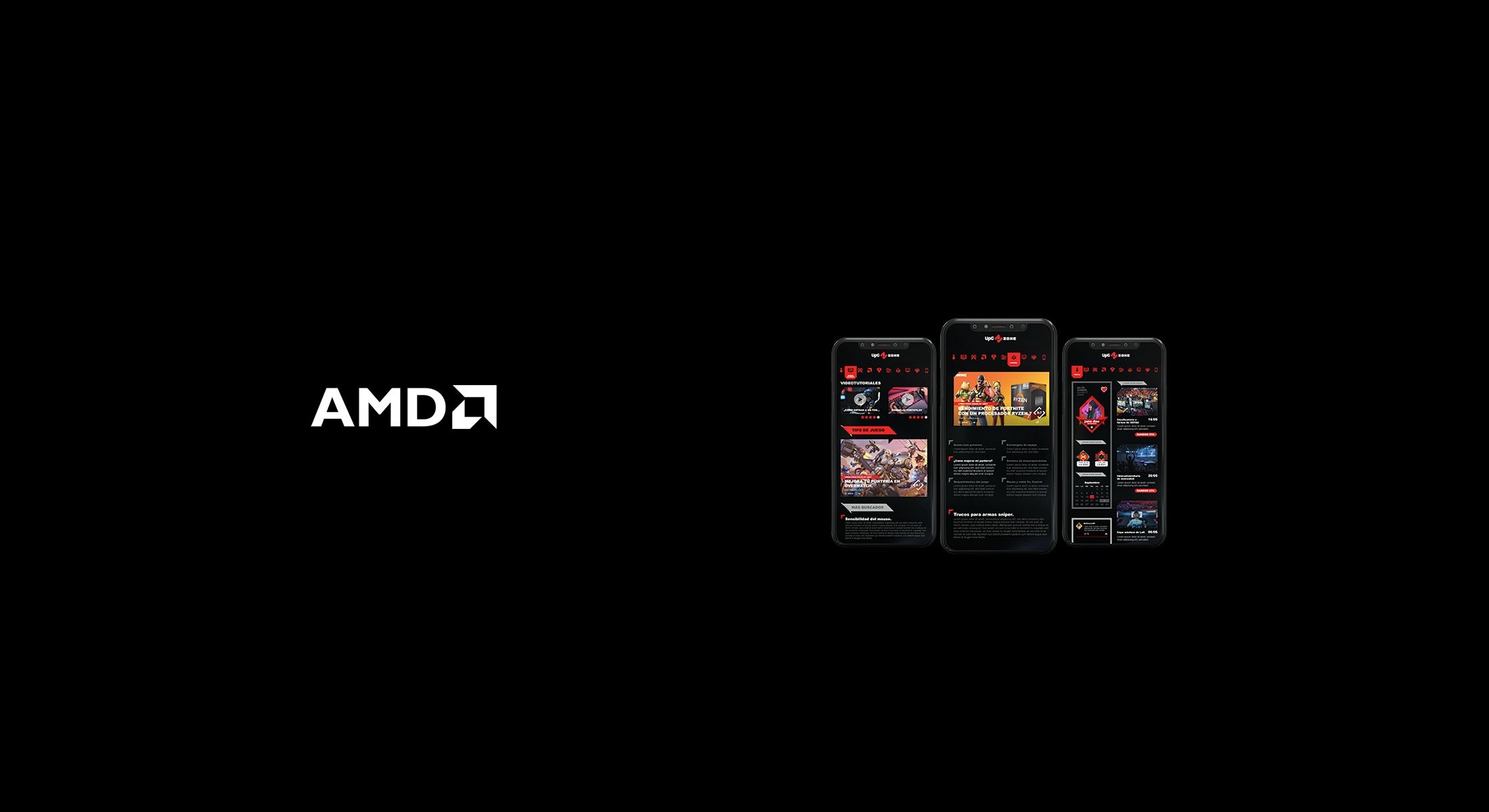 Sistema de identidad visual AMD 4 Gamers